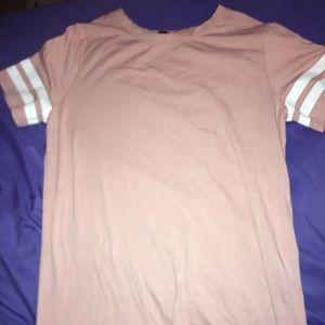 stripped t shirt dress